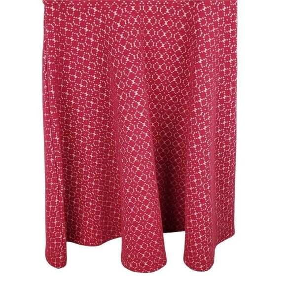 Leota Ursula Textured Fit Flare Dress Cap Sleeve Valentines Mini A Line Unlined - Picture 5 of 6